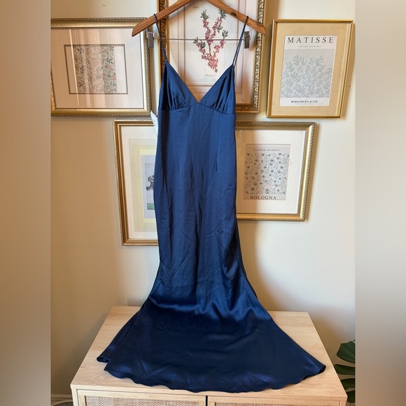 NWT Fame and Partners Trine Dress in Navy 2 - Picture 3 of 7